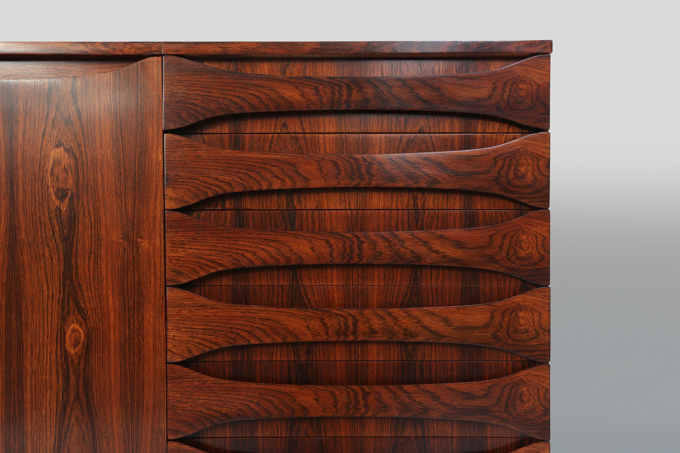 Belgian Mid-Century Rosewood Highboard, 1960s thumbnail